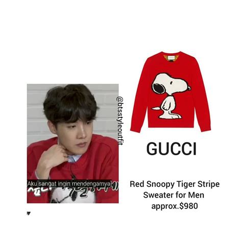 j-hope gucci tiger sweater|Gucci tiger.